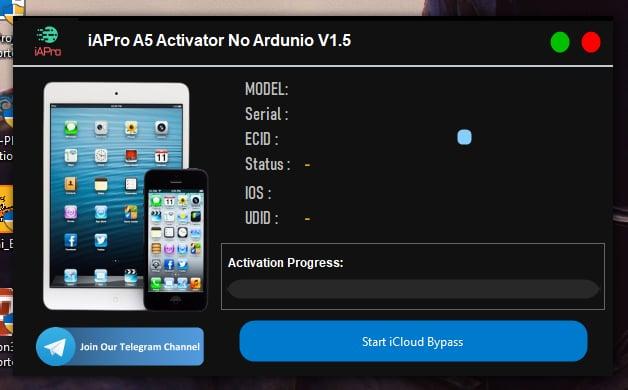 iAPro A5 Bypass (4, 4S, Touch 5, Mini 1, iPad 2, 3) Windows Tool Any Issue not refund