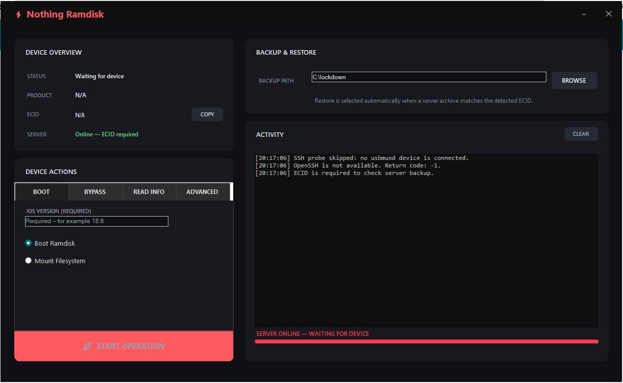 Nothing Tool Bypass Hello Screen A12 CPU [ All iOS ] [ XR XS XsMax 3rd 5th 8th 