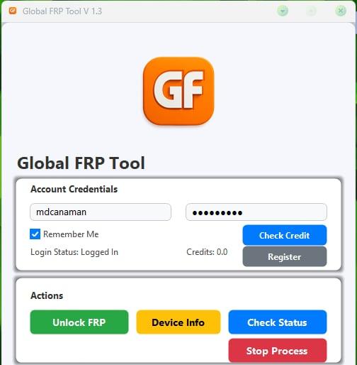 Global FRP Tool [GFT]- Xiaomi Credits for Existing Users (Instant)