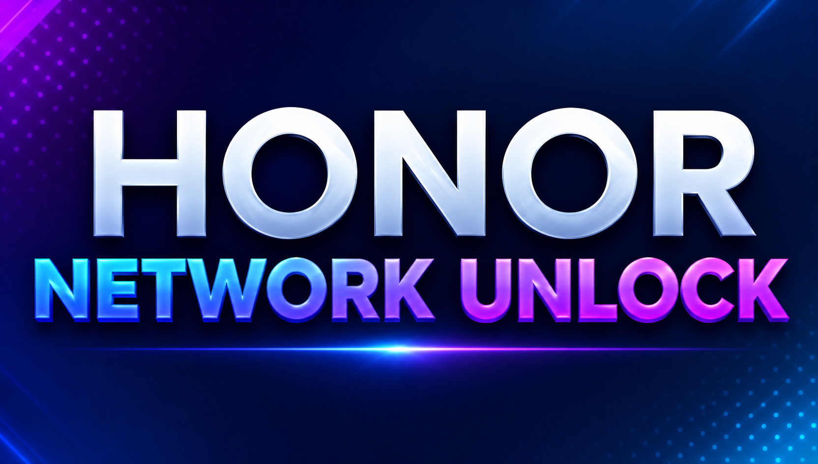 HONOR NCK ( Network Unlock ) Worldwide SERVICE SERVER - (Instant to 72 hours)